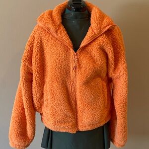 American Eagle oversized zip fleece jacket